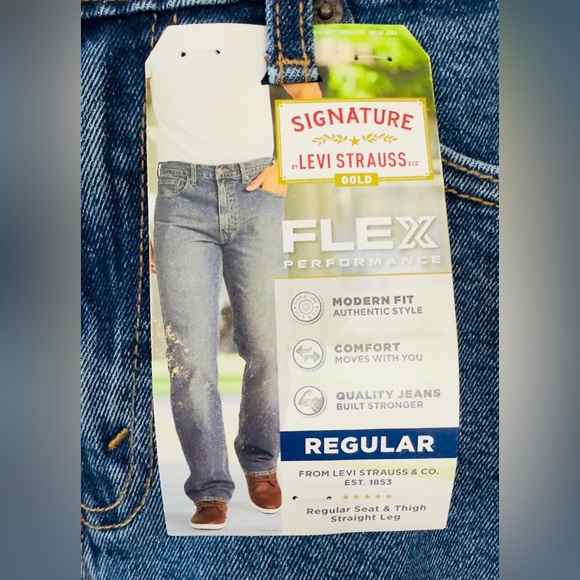 Levi Strauss Men’s Gold Flex Performance Regular Jeans 29W/30L  New with… - Picture 5 of 11